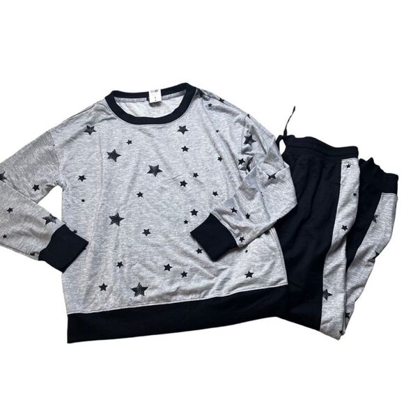 Splendid Gray Heather Star Pajama Set! - Picture 3 of 7